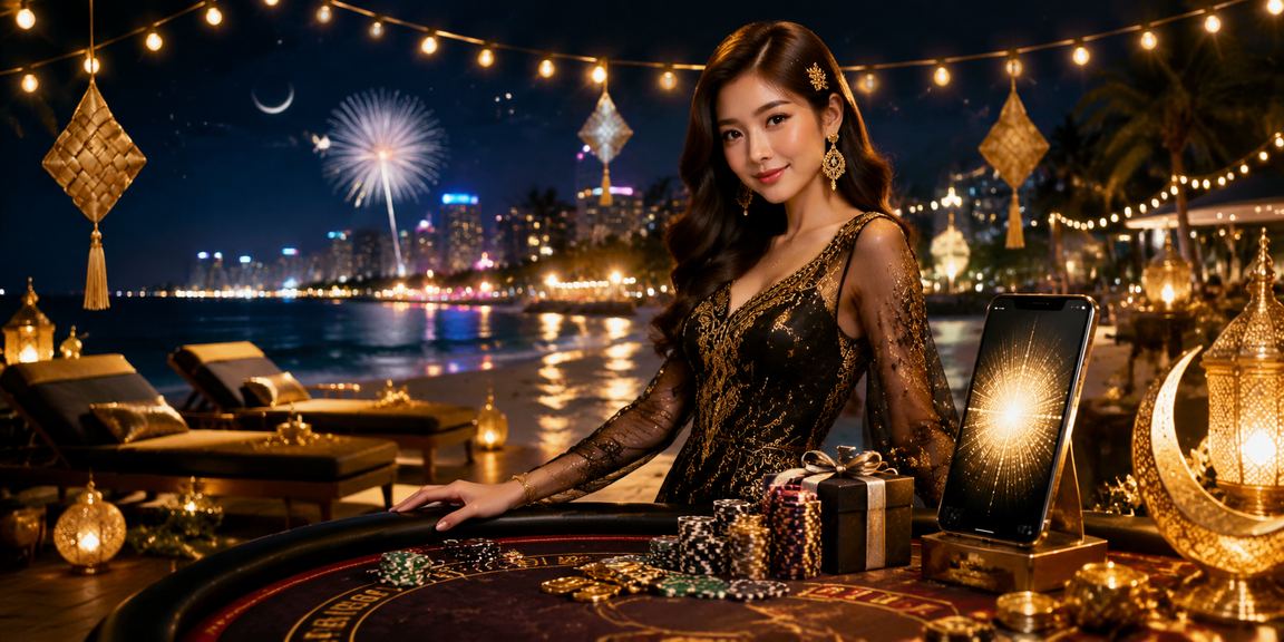 Kuantan players enjoying Hari Raya bonuses and special jackpots during the festive season