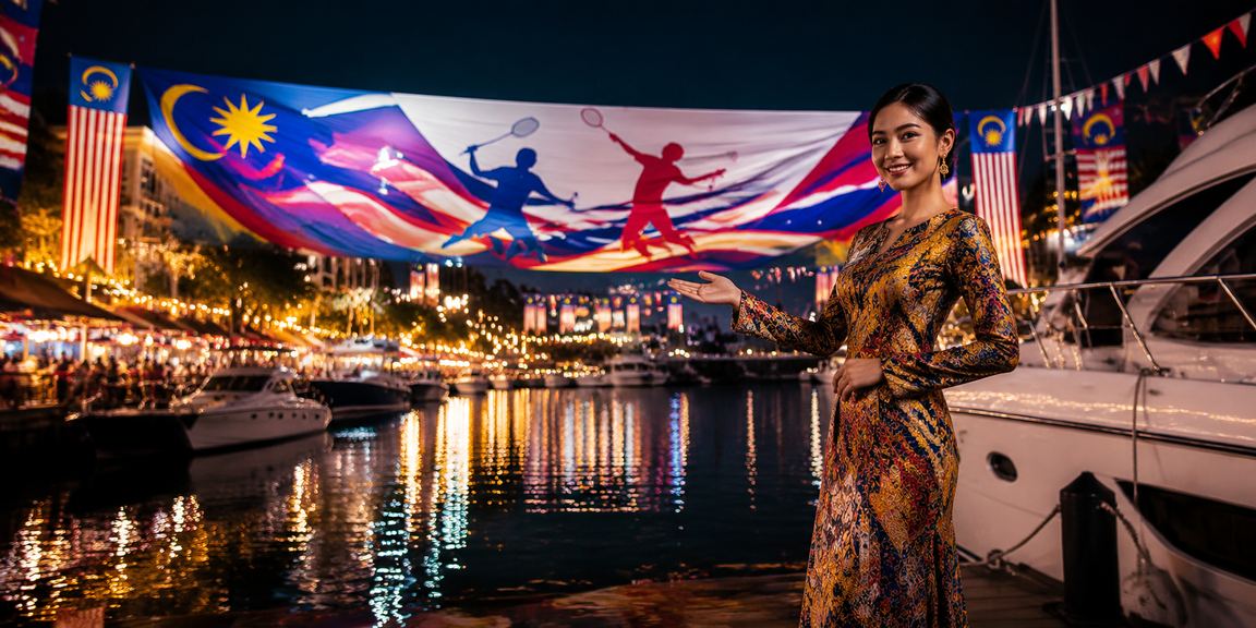 Suasana hiburan kasino Malaysia dengan rekaan batik tempatan yang meriah