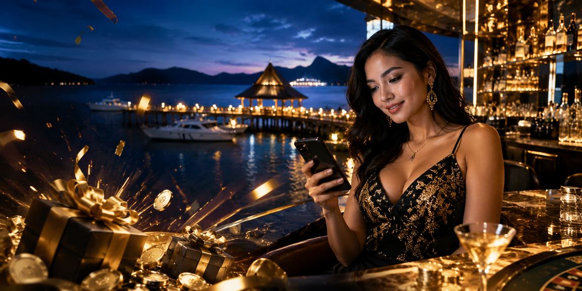Terengganu player using a phone to play online casino games and jackpots